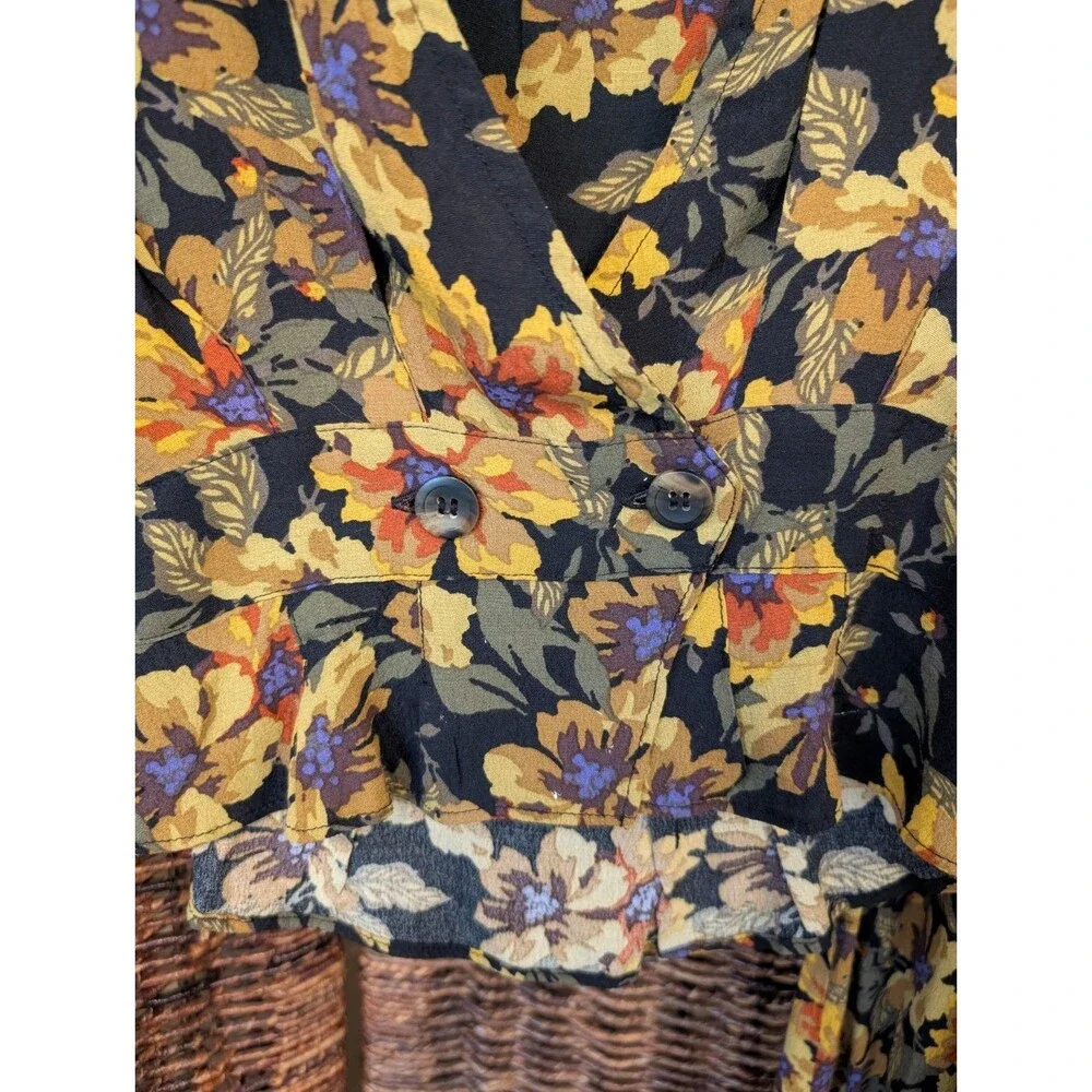 Free People Love Letter Two Piece Floral Pant Suit Set 2 Flirty Fairy Grunge